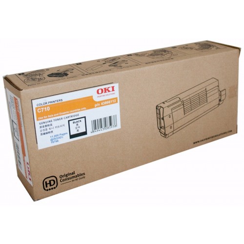 Original Genuine OKI C711 BLACK 44318612 Toner